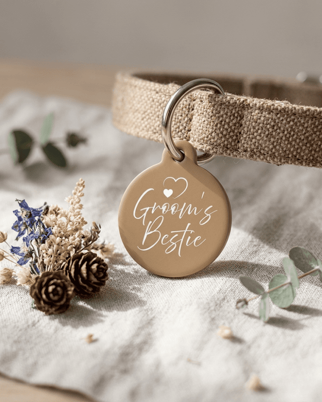 Classic Wedding Day Pet Tag
