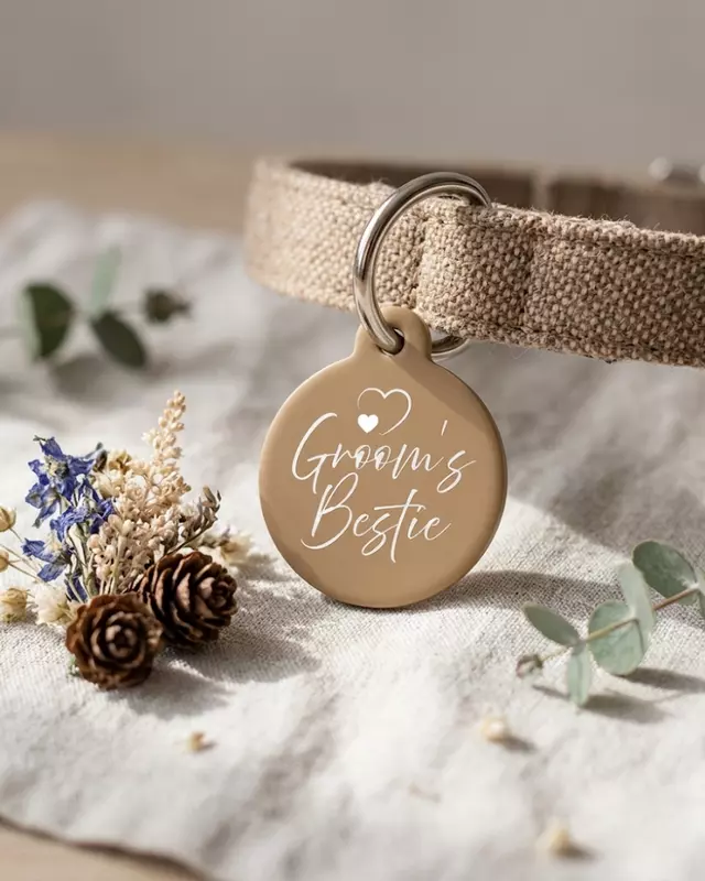 Classic Wedding Day Pet Tag