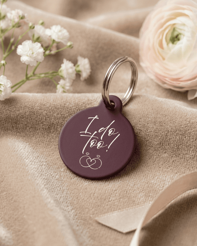 Classic Wedding Day Pet Tag