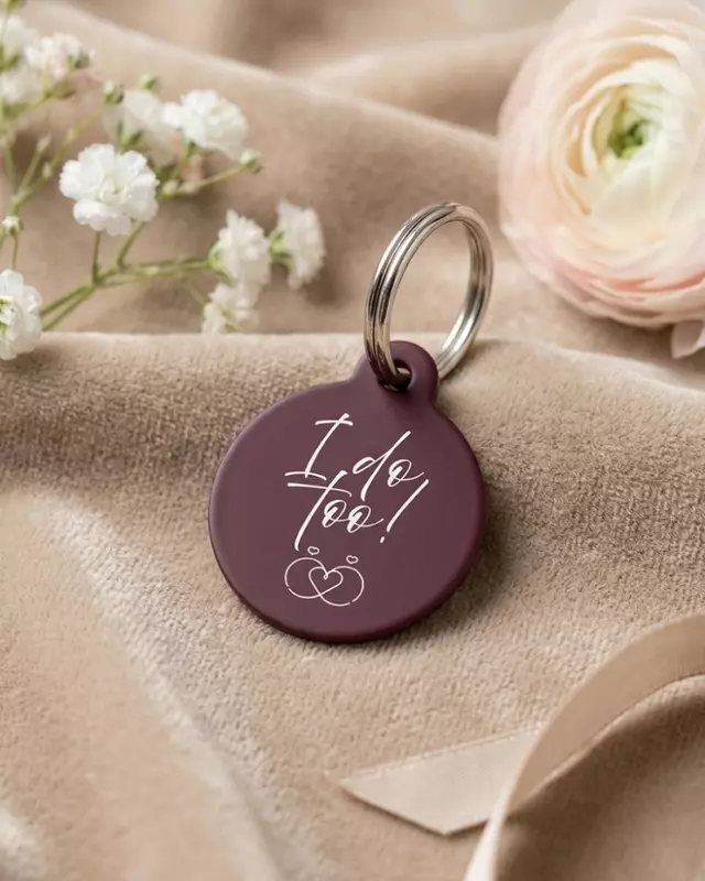 Classic Wedding Day Pet Tag