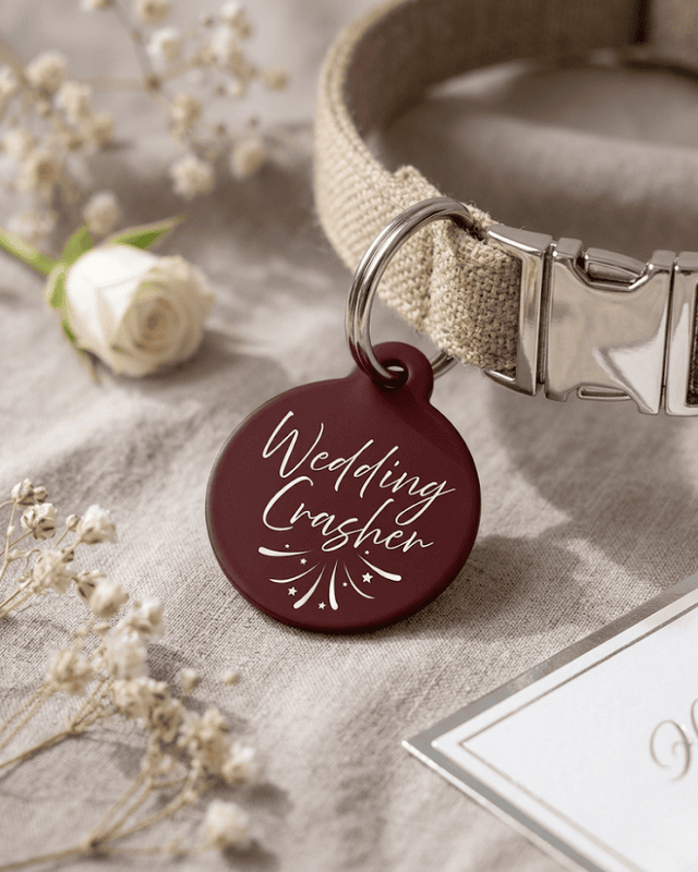 Classic Wedding Day Pet Tag