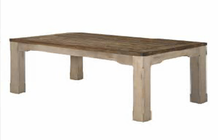 Antique White Rectangular Dining Table 'Vintage Haven' Antique White Rectangular Dining Table 'Vintage Haven'