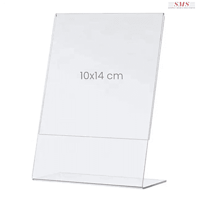 Counter Stand 10x14 cm | Acrylic Table Stand