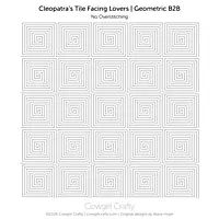 Cleopatra's Tile | Facing Lovers and Single Set | B2B | Modern Longarm Digital Quilting Pattern