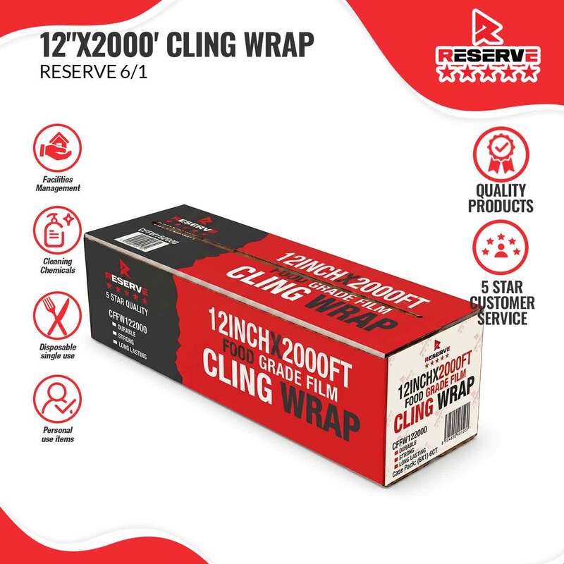 Cling Wrap RESERVE 12"X2000' 6/1