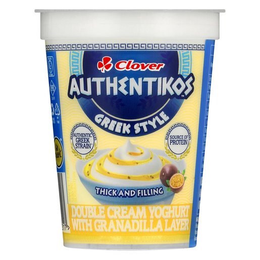 Clover Authentikos Greek Style  Double Cream Yoghurt GRANADILA