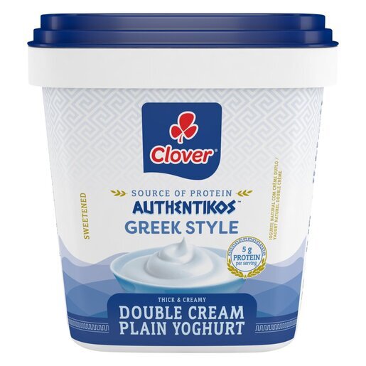 Clover Authentikos Greek Style Plain Double Cream Yoghurt 750G
