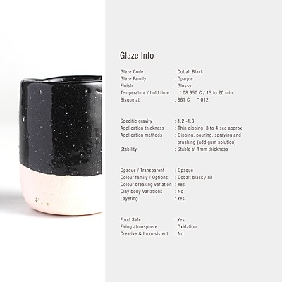 Sara Low Fire Opaque BBL Cobalt black