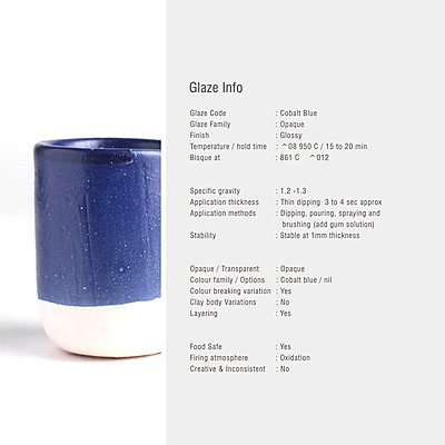Sara Low Fire Opaque BBL Cobalt Blue