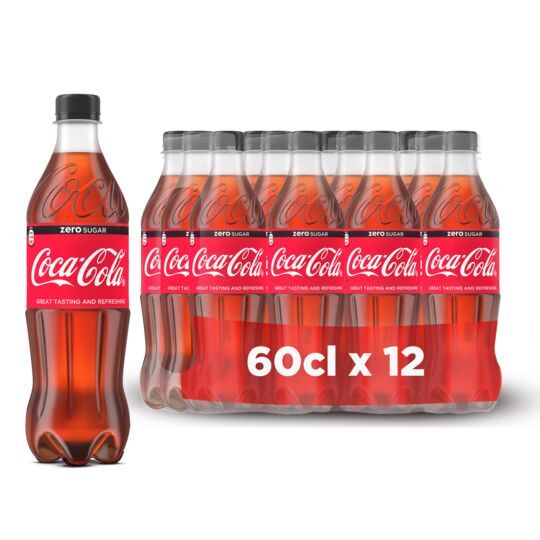 PET COKE ZERO  PET 60CL x 12