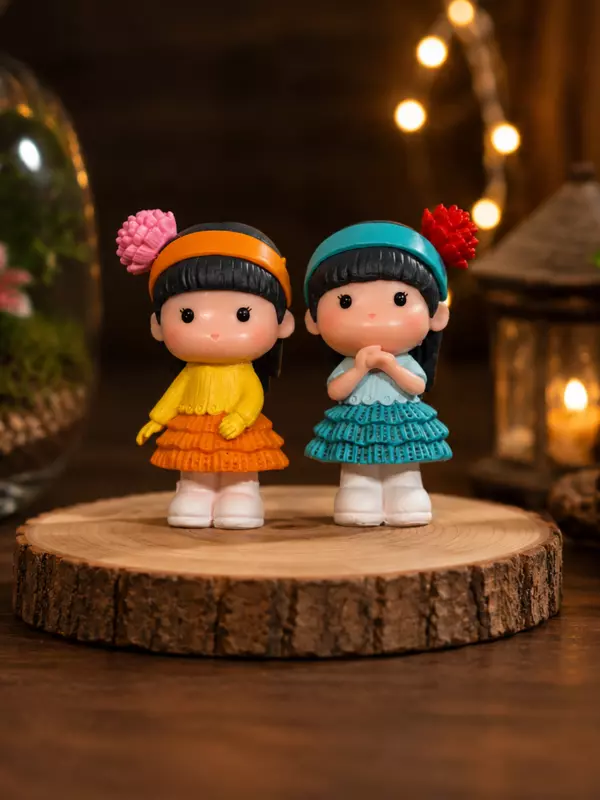 Cute Girl Miniature Figurines for Terrariums