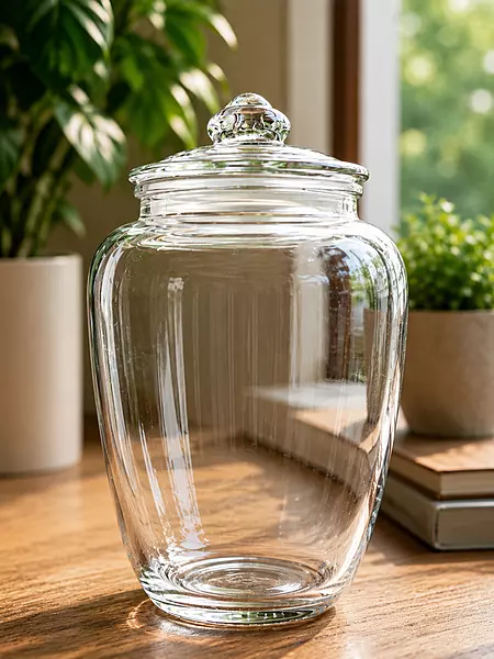 Classic Clear Glass Terrarium Jar with Lid
