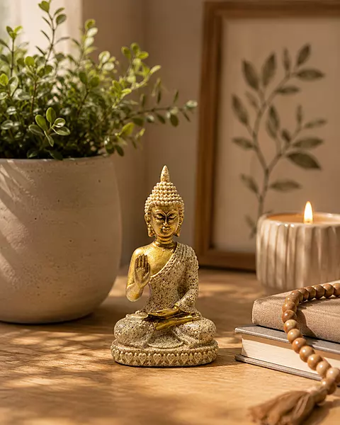 Small Golden Buddha Meditation Statue