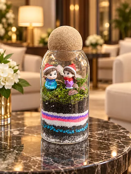 Winter Wishes Couple Terrarium