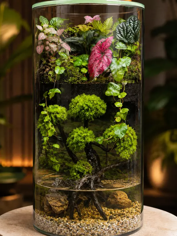 Tropical Cascade Mini Paludarium