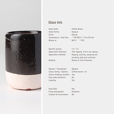 Sara Low Fire Opaque BBL Coffee Brown