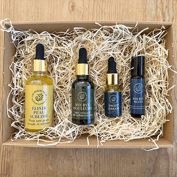 Coffret cadeau d'huiles essentielles