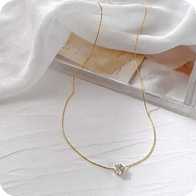 Fino con Dije Unico de Zirconia