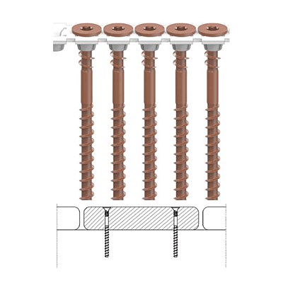 CAMO Collated Face Deck Screws for Pressure Treated CAMO Collated Face Deck Screws for Pressure Treated