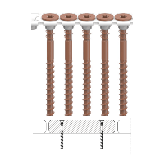 CAMO Collated Face Deck Screws for Pressure Treated CAMO Collated Face Deck Screws for Pressure Treated