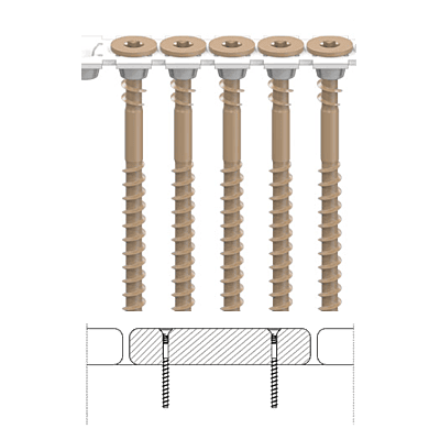 CAMO Collated Face Deck Screws for Pressure Treated CAMO Collated Face Deck Screws for Pressure Treated
