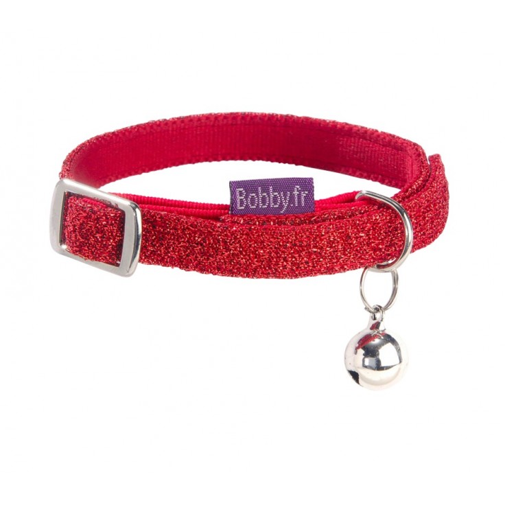 BOBBY DISCO CAT COLLAR - RED / XS BOBBY DISCO CAT COLLAR - RED / XS
