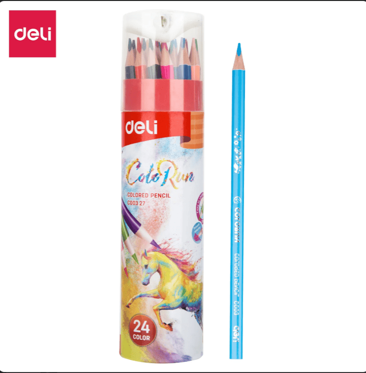 DELI Colored Pencil - 24 COLORS