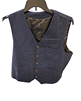 Blue Wool Vest