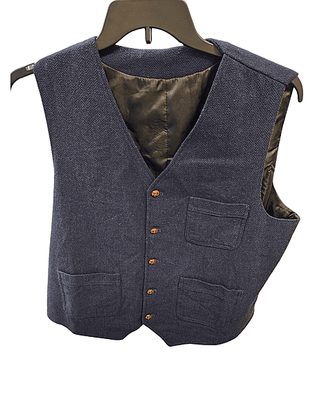 Blue Wool Vest