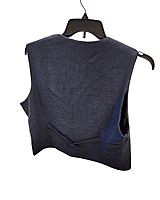 Blue Wool Vest