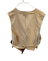 Tan on Tan Plaid Vest