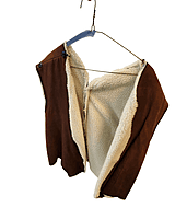 Suede and Wool Vest