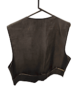 Silver Satin Vest-2XL