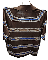 Vintage Brown Striped Shirt