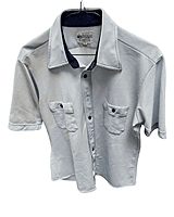 Light Blue Work Shirt-Distressed