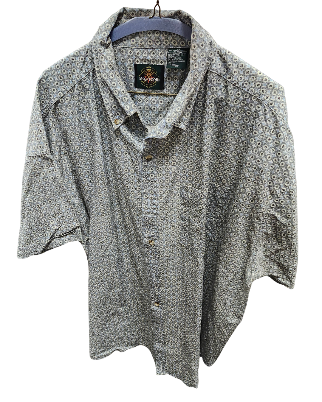 Light Green Patterned Shirt