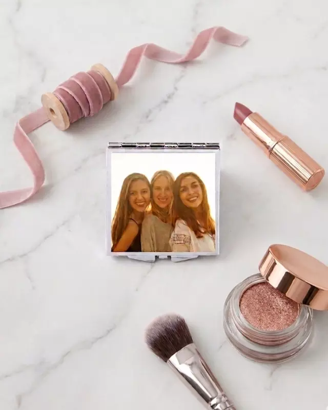 Affinity Collection personalized pocket mirror featuring custom photo or personalized design.