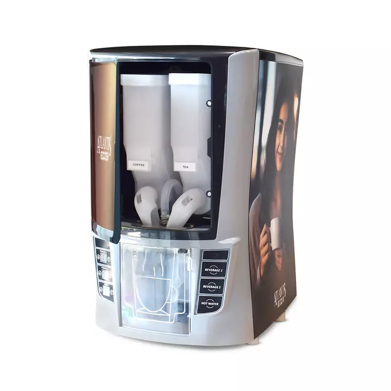 Atlantis Compact 2-Lane Hot Beverage Vending Machine (Tea & Coffee)