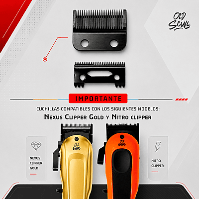 Fade Clipper Blade (DLC / DLC) C-012 Marca Old Scull