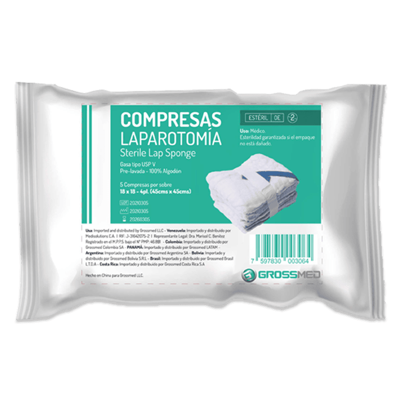 Compresa para laparotomia esteril