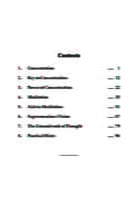 Concentration and Meditation Concentration and Meditation