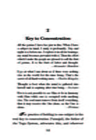 Concentration and Meditation Concentration and Meditation