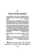 Concentration and Meditation Concentration and Meditation