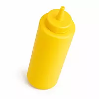 Condiment 12oz Squeeze Bottle YELLOW 6/1