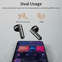 Conekt Buds Alpha Black Wireless Earpods with Heavy Bass Conekt Buds Alpha Black Wireless Earpods with Heavy Bass