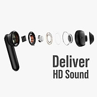 Conekt Buds Alpha Black Wireless Earpods with Heavy Bass Conekt Buds Alpha Black Wireless Earpods with Heavy Bass