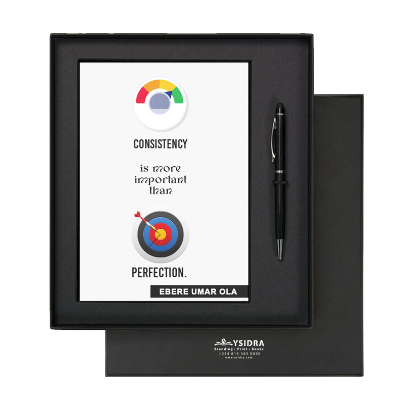 Consistency better is better than Perfection | Premium Motivational Notebook