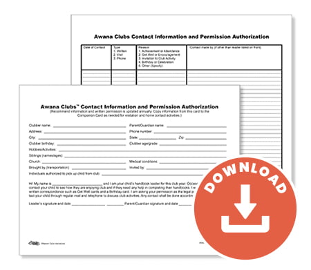 Contact Information and Permission Authorization Card (Download) Contact Information and Permission Authorization Card (Download)