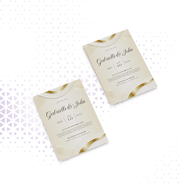 Convite A5 -Cartolina brilhante