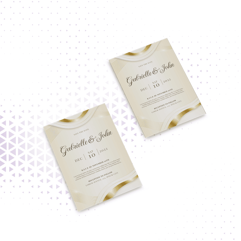 Convite A5 -Cartolina brilhante